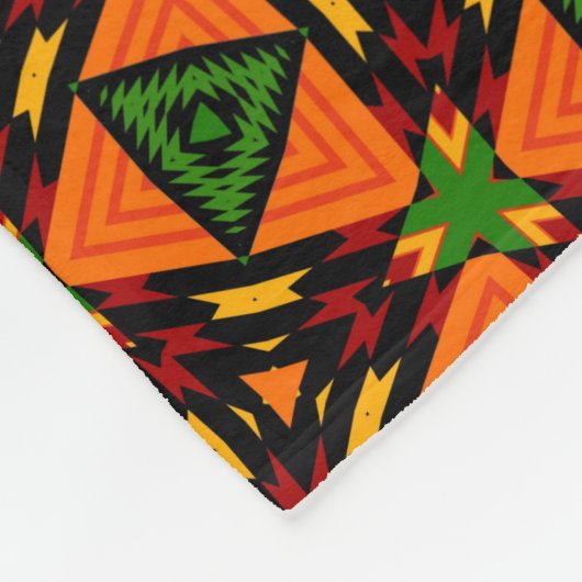 Couverture moderne Kente Fleece, 50"x60" (Coin)