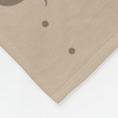 Couverture molle d'ouatine de whippet de motif (Coin)