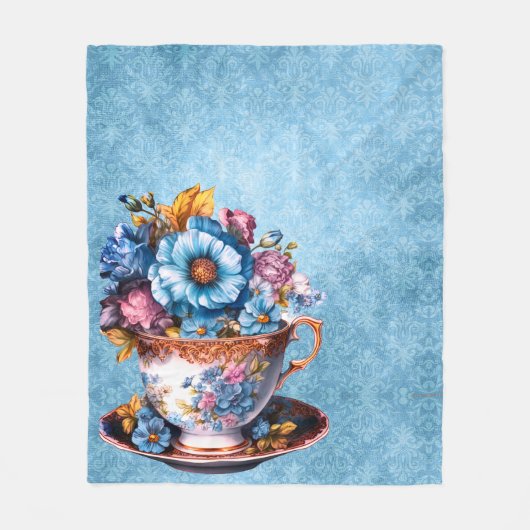 Couverture molle et molle sur arrière - plan bleu (Devant)