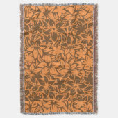 Couverture Moloaa Bay Hawaiian Hibiscus Tonal Strikets Blanch (devant Vertical)