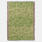 Couverture Moloaa Bay Hawaiian Hibiscus Tonal Strikets Blanch (devant Vertical)