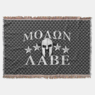 Couverture Molon Labe Casque guerrier spartiate 5 étoiles Car