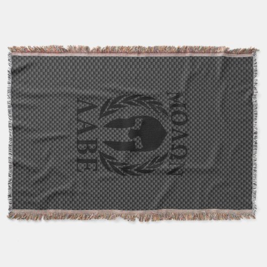 Couverture Molon Labe Spartan Warrior Laurels Décor Carbone (Devant)