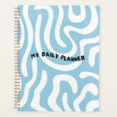Couverture "Mon planificateur quotidien" avec vagu (Devant)