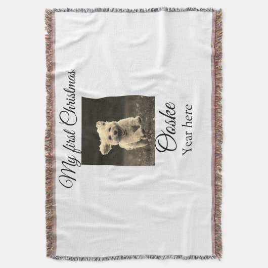 Couverture Mon premier Noël ajouter le nom de l'animal date a (devant Vertical)