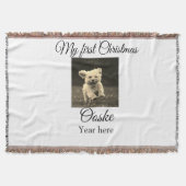 Couverture Mon premier Noël ajouter le nom de l'animal date a (Devant)