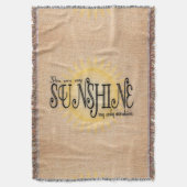 Couverture Mon soleil sur la toile de jute (devant Vertical)