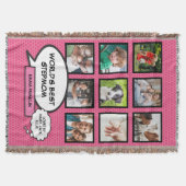 Couverture Mondes Meilleur Stepmaman 9 Photo Moderne rose (Devant)