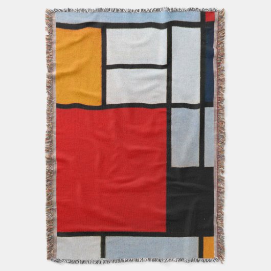 Couverture Mondrian - Composition avec grand plan rouge (devant Vertical)