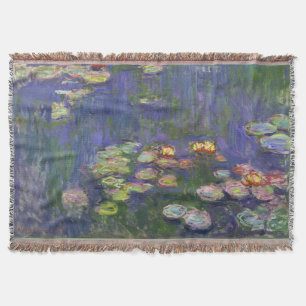 Couverture Monet Water Lilies Chef-d'oeuvre Peinture