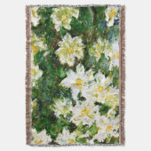 Couverture Monet - White Clematis, célèbre peinture florale (devant Vertical)