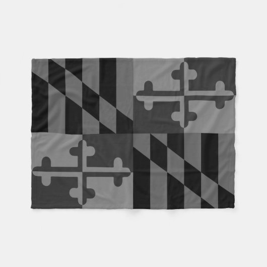 Couverture monochromatique de drapeau du Maryland (Devant (Horizontal))