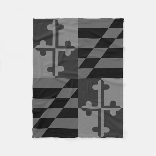 Couverture monochromatique de drapeau du Maryland (Devant)