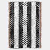 Couverture monochrome de jet de pois (devant Vertical)