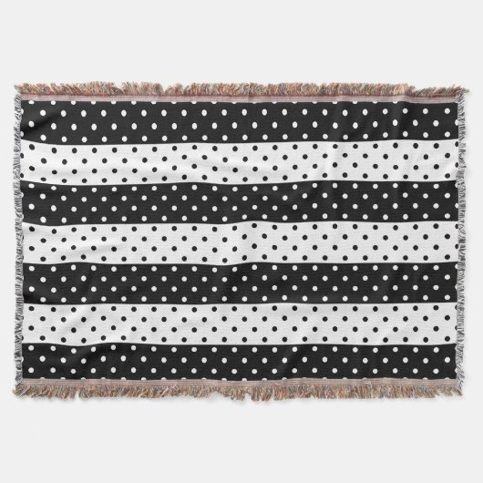 Couverture monochrome de jet de pois (Devant)