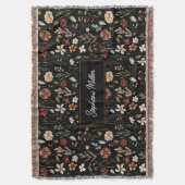 Couverture Monogram Watercolor Wildflower Floral Botanical (devant Vertical)