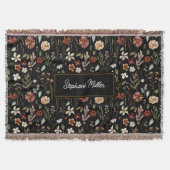 Couverture Monogram Watercolor Wildflower Floral Botanical (Devant)