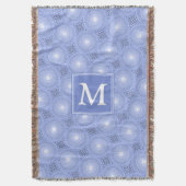 Couverture Monogramme bleu cercles motif (devant Vertical)