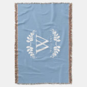 Couverture Monogramme bleu clair (devant Vertical)