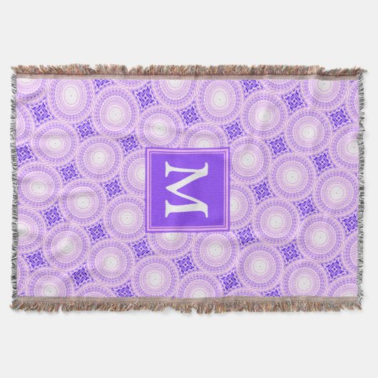 Couverture Monogramme cercles violets motif (Devant)