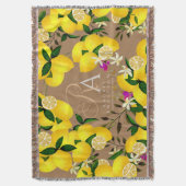 Couverture Monogramme citron Brown (devant Vertical)