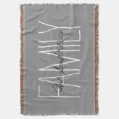 Couverture Monogramme de famille chic gris rustique (devant Vertical)