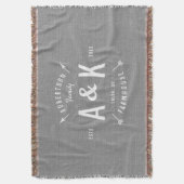 Couverture Monogramme de famille Rustique Arrow (devant Vertical)