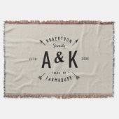 Couverture Monogramme de famille Rustique Arrow (Devant)