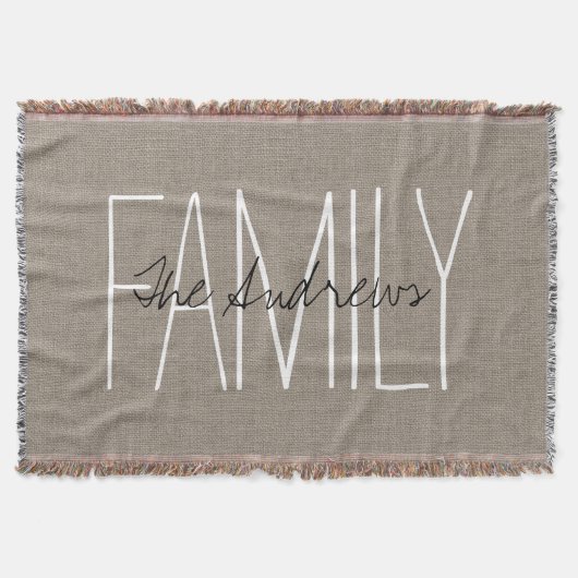 Couverture Monogramme de famille rustique chic (Devant)