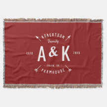 Monogramme de la famille Red Russe Arrow | Couleur