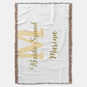 Couverture Monogramme de l'équipe de la mariée simple shower (devant Vertical)
