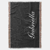Couverture Monogramme de Parties scintillant noire (devant Vertical)