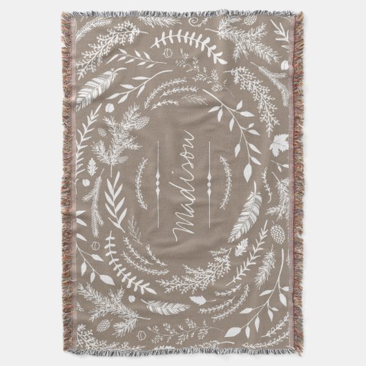 Couverture Monogramme d'hiver rustique (devant Vertical)