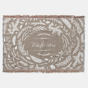 Couverture Monogramme d'hiver rustique