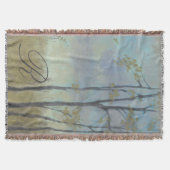 Couverture Monogramme | Grass de blé à structure arborescente (Devant)