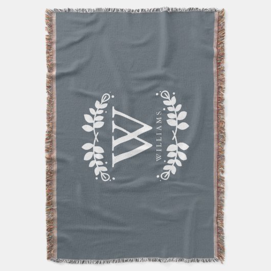 Couverture Monogramme gris ardoise (devant Vertical)