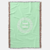 Couverture Monogramme initial du cadre de ligne clé grecque M (devant Vertical)