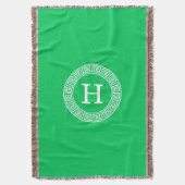 Couverture Monogramme initial du cadre Rnd de clé grecque Eme (devant Vertical)