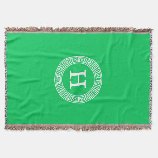 Couverture Monogramme initial du cadre Rnd de clé grecque Eme