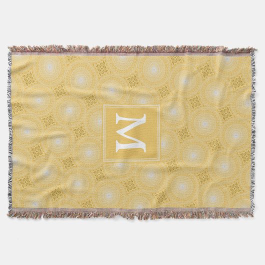 Couverture Monogramme jaune cercles motif (Devant)