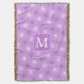 Couverture Monogramme lilas cercles pourpres motif (devant Vertical)