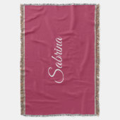 Couverture Monogramme minimaliste rose cerise rose (devant Vertical)