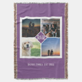 Couverture Monogramme personnalisé 4 Collage photo (devant Vertical)