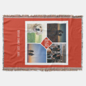 Couverture Monogramme personnalisé 4 Collage photo (Devant)
