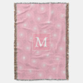 Couverture Monogramme rose cercles motif (devant Vertical)