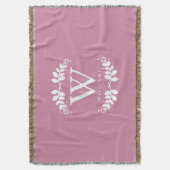 Couverture Monogramme rose rose (devant Vertical)