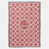 Couverture Monogramme rouge aigre-doux de nom de motif de (devant Vertical)