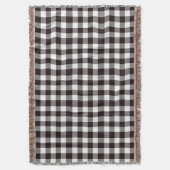 Couverture Monogramme Rustique Chic Plaid (devant Vertical)