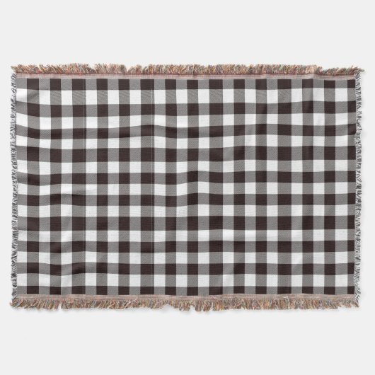 Couverture Monogramme Rustique Chic Plaid (Devant)