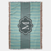 Couverture Monogramme turquoise masculin de coutume de (devant Vertical)